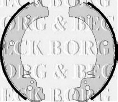 BORG & BECK bbs6075 -  Комплект тормозных колодок